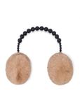 Beige women's earmuffs NAUDP-0001-81(Z26)