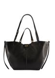 Large black shopper bag TOREC-1201-99(W26)
