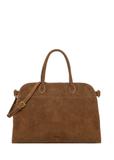 Cognac leather women's shopper bag TORES-1412-1F(Z26)