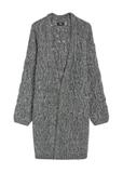 Graphite women's cardigan with a wool blend KARDT-0055-95(Z25)