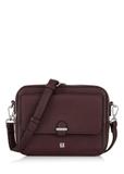Burgundy two-compartment shoulder bag TOREC-0405-4D(Z26)