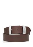Men's brown leather belt PASMS-0163-1H(W26)