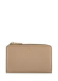 Women's beige leather wallet PORES-0904-80(W24)