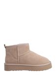 Beige short women's snow boots BUTYD-1138-1K(Z26)