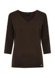 Chocolate women's blouse BLUDT-0156-90(W25)