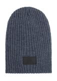 Men's navy blue winter cap CZAMT-0011-69(Z25)