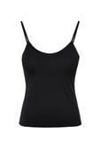 Black women's tank top BLUDT-0175-99(Z24)