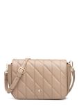 Beige women's handbag with stitching TOREC-1151-1D(W26)