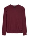 Burgundy men's sweater with logo SWEMT-0159A-49(Z25)