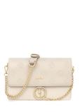 Cream women's handbag with monogram TOREC-0536-0B(W26)