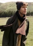 Brown men's winter scarf SZAMT-0016-1I(Z26)