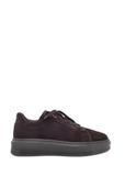 Women's suede shoes in dark brown BUTYD-1284-1I(Z26)