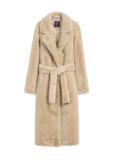 Women's artificial fur with belt FUTDP-0002A-81(Z25)
