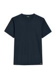 Navy blue cotton men's t-shirt TSHMT-0144-7E(W26)