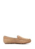 Beige leather women's moccasins BUTYD-1262-1B(W26)
