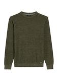 Men's khaki sweater SWEMT-0183-55(Z25)
