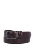 Men's brown leather belt PASMS-0284-1I(Z26)