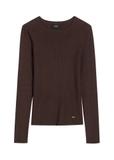 Brown ribbed women's longsleeve LSLDT-0028-1 I(W26)