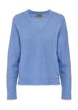 Blue woolen women's sweater SWEDT-0215-60(Z24)