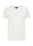 White basic T-shirt for men with logo TSHMT-0088-11(W25)