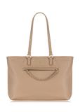 Beige women's handbag with pocket TOREC-0753-81(W23)