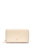 Cream croco leather women's wallet PORES-0956-12(W25)