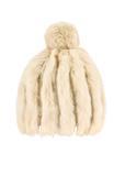 Cream fur hat for women CZADF-0034-16(Z25)
