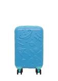 Small blue suitcase on wheels WALAB-0087-7B-18(W26)