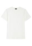 Men's white cotton T-shirt TSHMT-0088-0B(W26)