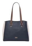 Navy blue women's shopper bag TOREC-1260-7E(Z26)
