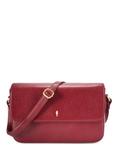 Women's burgundy leather messenger bag TORES-1245-4C(W26)