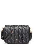 Black women's handbag with stitching TOREC-1151-99(W26)