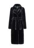 Women's artificial fur with belt FUTDP-0002-99(Z23)