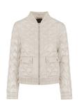 Women's quilted jacket with welt KURDT-0419-80(W23)