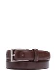 Men's brown leather belt PASMS-0244-1I(Z26)