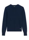 Navy blue women's cashmere and wool sweater SWEDT-0251A-7E(Z26)