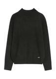 Black classic women's sweater SWEDT-0186A-99(Z25)