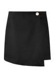 Women's black skirt-shorts SZODT-0008-99(W25)