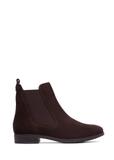 Women's suede ankle boots in brown color BUTYD-1009-1I(Z26)