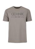 Grey men's T-shirt with logo TSHMT-0095-66(W24)