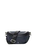 Navy blue women's waist bag with monogram TOREN-0356-7E(Z26)