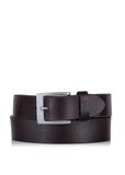 Men's brown leather belt PASMS-0245-89(Z23)