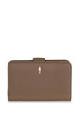 Women's beige leather wallet PORES-0896-81(Z23)