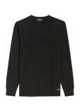 Men's black wool sweater with cashmere SWEMT-0186-99(Z25)