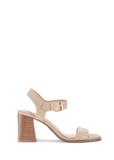 Beige women's leather sandals BUTYD-1178-1B(W26)