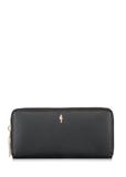 Large black leather women's wallet PORES-0800B-99(W24)