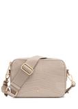 Cream small croco leather handbag for women TORES-1095-12(W25)