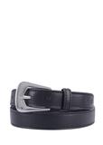 Black leather women's belt PASDS-0348-99(Z26)
