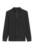Black men's sweatshirt without hood BLZMT-0067-99(Z25)