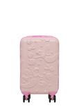 Small polka dot suitcase on wheels WALAB-0074-0P-19(W26)